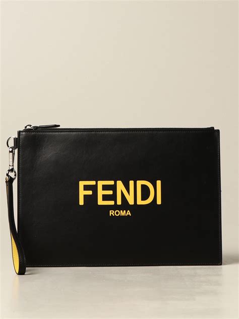 fendi clutch bag black|fendi clutch bag price.